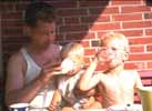 Vater und Bruder mit Peet // Father, brother, Peet